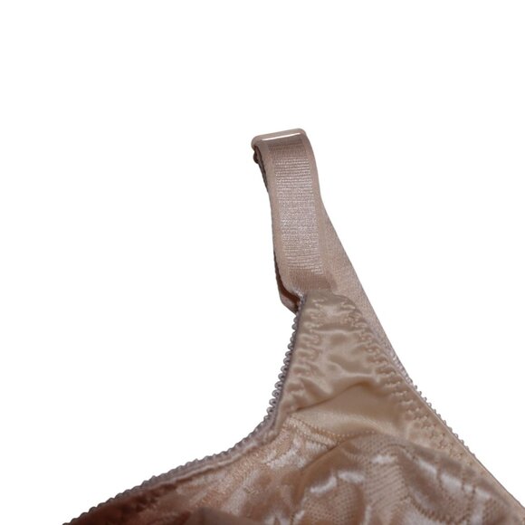 Bali Double Support Spa Closure Wireless Bra Sz 40D Champagne Full Coverage 3372 - Picture 4 of 7